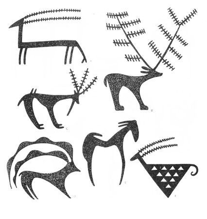 Иконки в стиле наскальной живописи