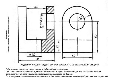 Чертеж детали выполняют методом