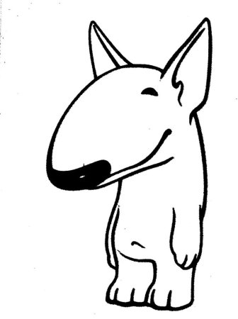 Бультерьер карандашом