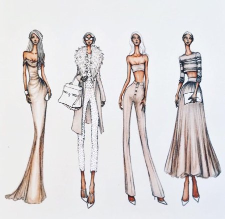 Эскизы одежды