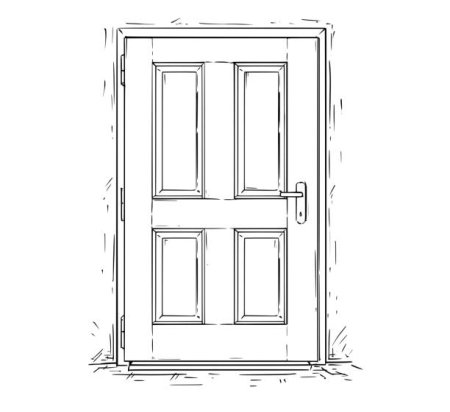 Дверь для рисования