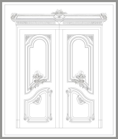 Эскиз двери межкомнатной