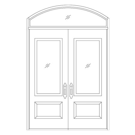 Трафарет на дверь