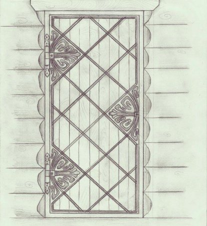 Рисунки тему металлические двери