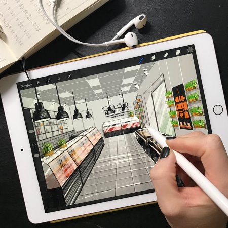 Графический планшет для дизайнера интерьера