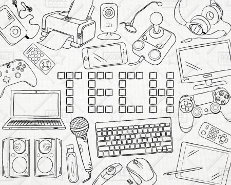 Гаджеты рисунок