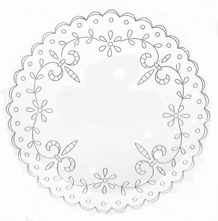 Эскиз орнамента для салфетки