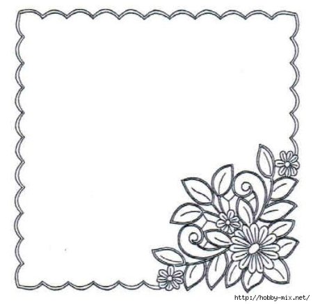 Узоры для вышивки цветы