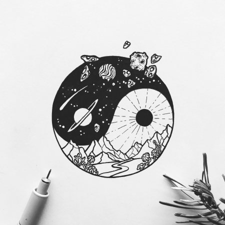 Рисунки в черно белом стиле