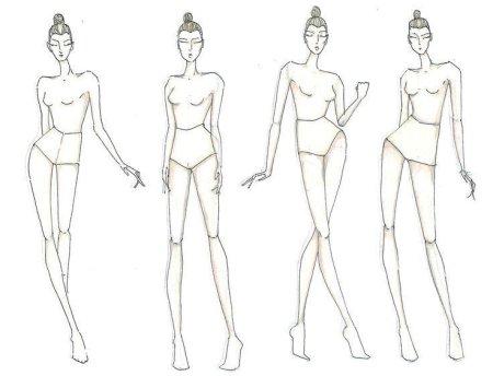 Фигура для эскизов одежды