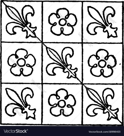 Изразцы раскраски для детей