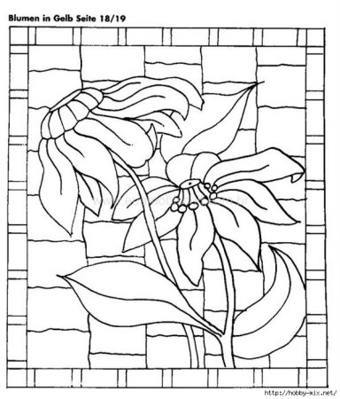 Схемы для витражных рисунков