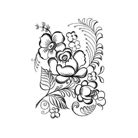 Хохлома раскраска