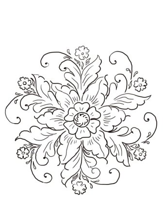 Гжель раскраска