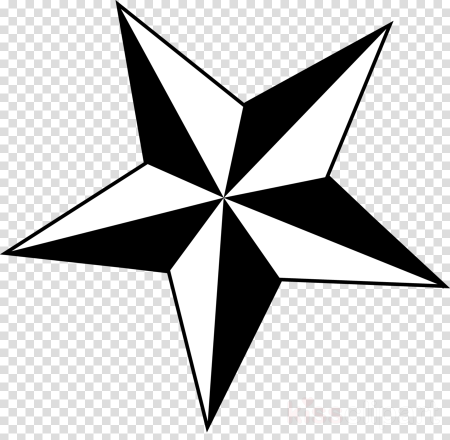 Пятиконечная звезда вектор контур