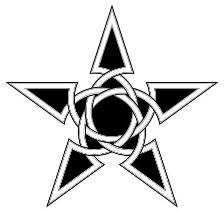 Пятиконечная звезда тату эскизы