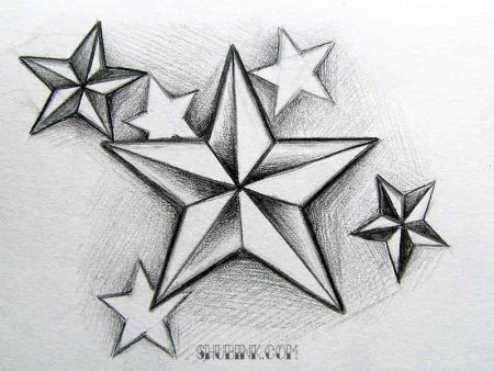 Звезда тату эскиз