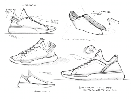 Технический эскиз обуви