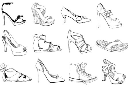 Туфли для срисовки