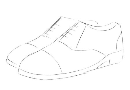 Нарисованная обувь