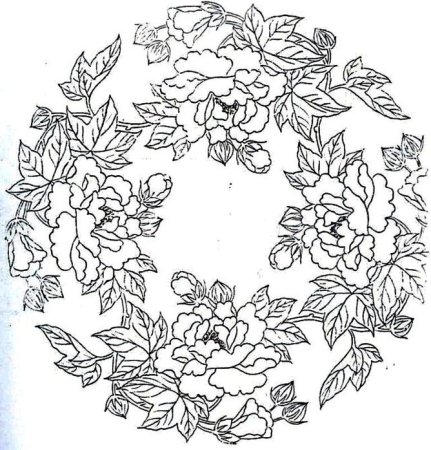 Эскизы орнаментов для батика