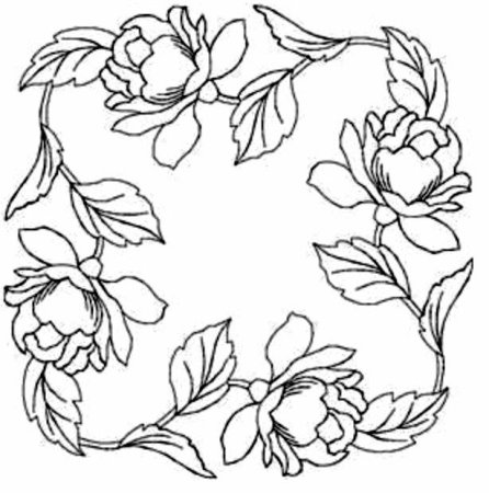 Трафарет для росписи платка