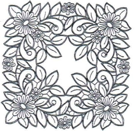 Орнамент платка раскраска