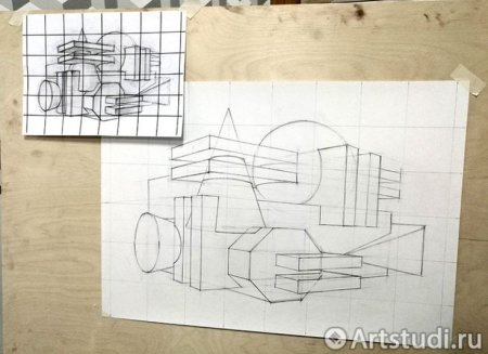 Перенос формата композиции с эскиза