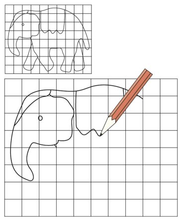 Рисование по сетке