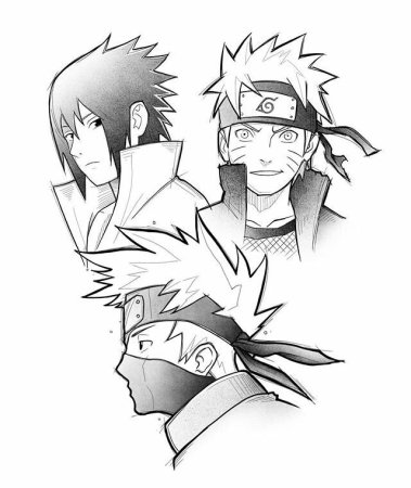 Раскраски Наруто Хокаге Минато