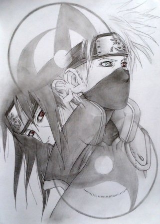 Трафарет Наруто