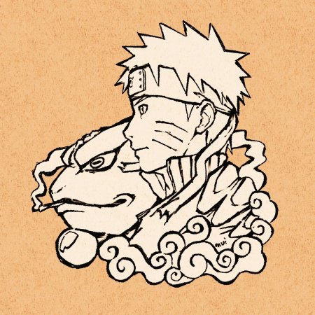 Трафарет Наруто