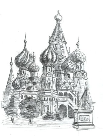 Кремль рисунок