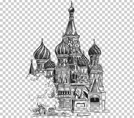 Василий Блаженный собор вектор