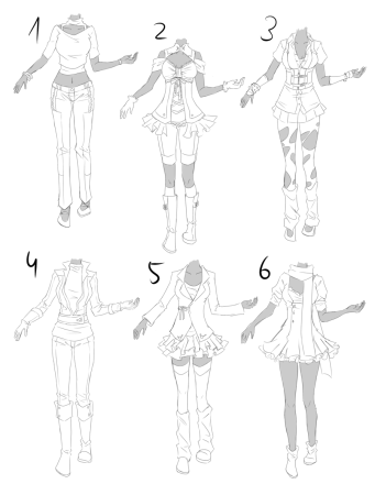 Одежда для рисования девушек