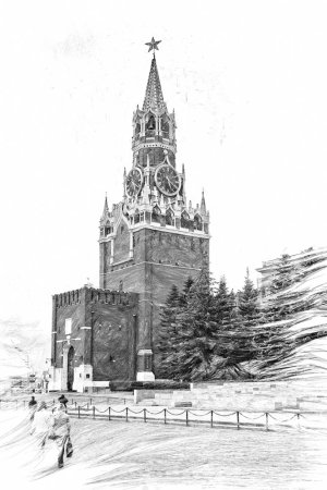 Кремль рисунок