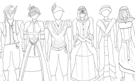 Эскизы костюмов Ромео и Джульетта