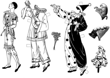 Эскиз костюма театрального персонажа