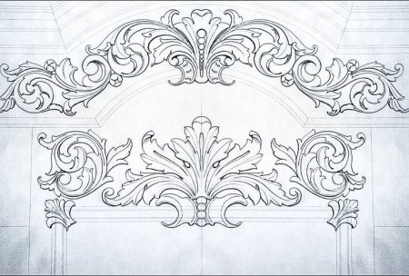 Эскизы украшения дворца Халифа