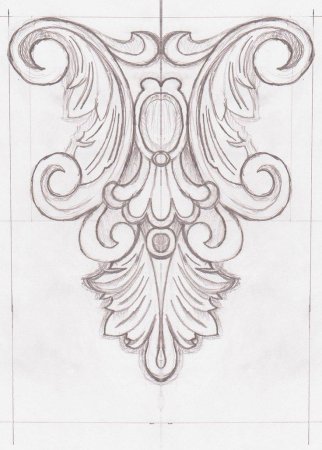 Узор в стиле Барокко легкий