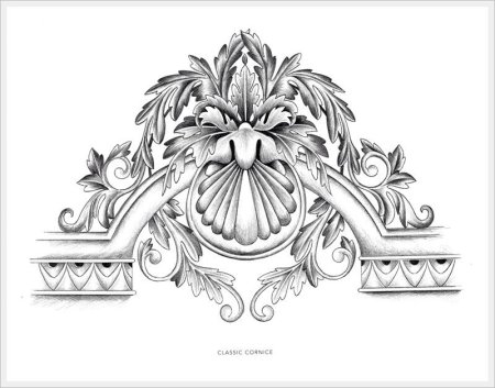 Орнаменты Барокко .рококо для резьбы по дереву