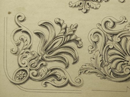 Акант лепнина барельеф