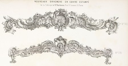 Рокайльный орнамент линейный