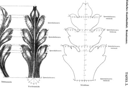 Выкройки листьев аканта