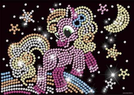 Аппликация пайетками