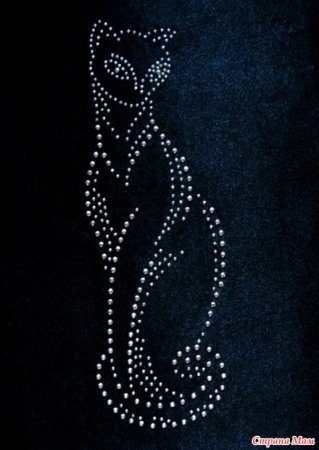 Кошка из страз