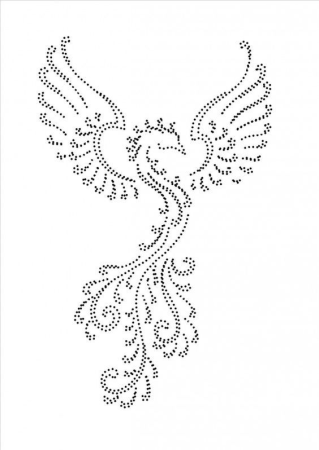 Точечный трафарет для страз