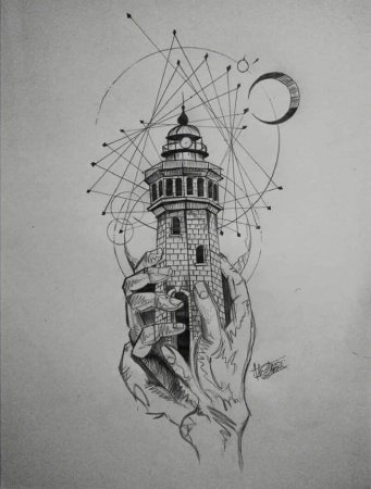 Маяк Графика эскиз