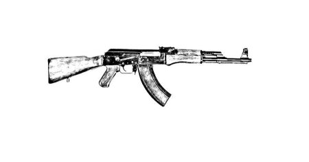 АК 47 карандашом