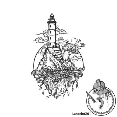 Татуировка Маяк эскиз